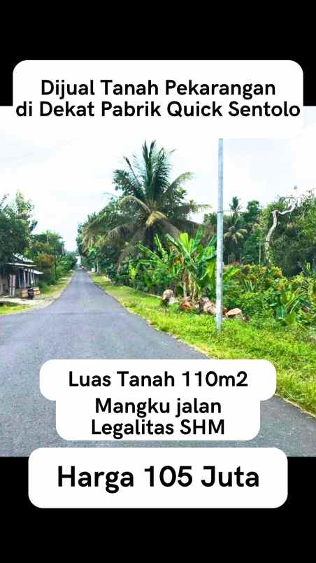 dijual tanah sentolo jogjakarta