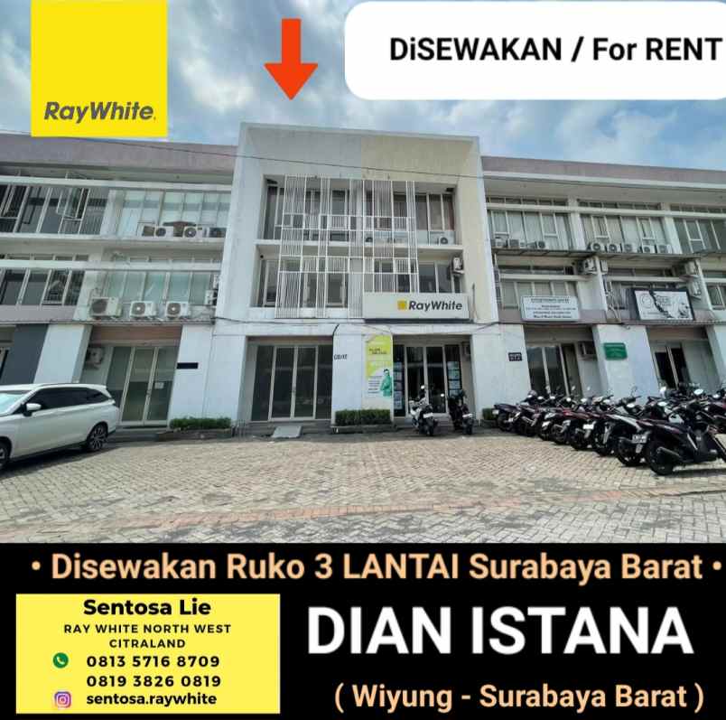 disewakan ruko gudang kantor ruko dian istana