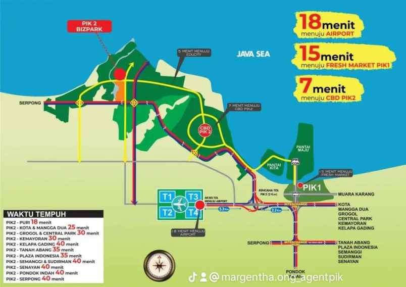 gudang bizpark pik2 2 unit gandeng