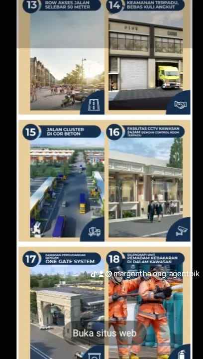 gudang bizpark pik2 2 unit gandeng