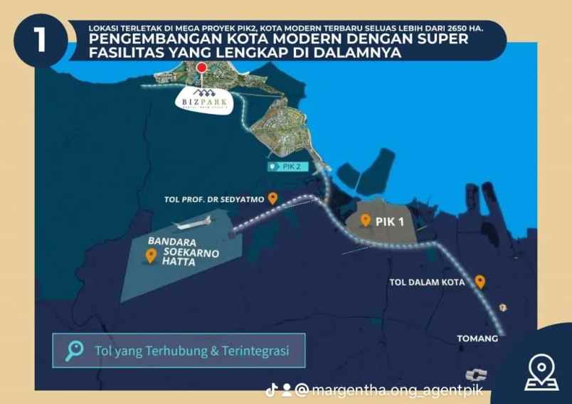 gudang bizpark pik2 2 unit gandeng