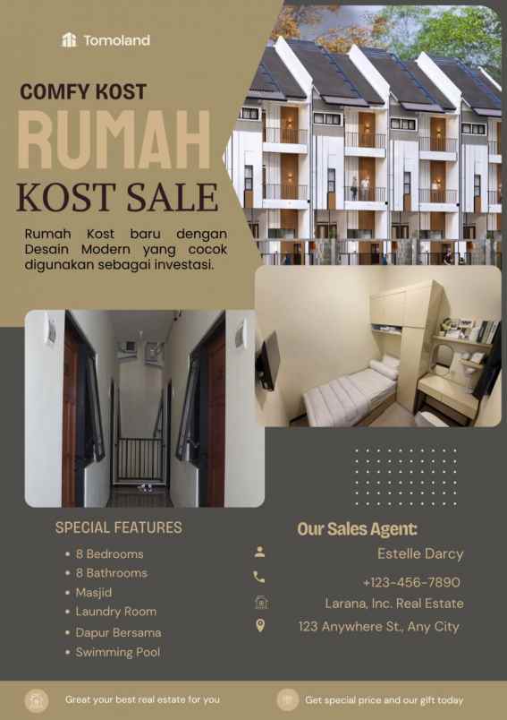 kost premium malang 8 kamar full ac tv water heater