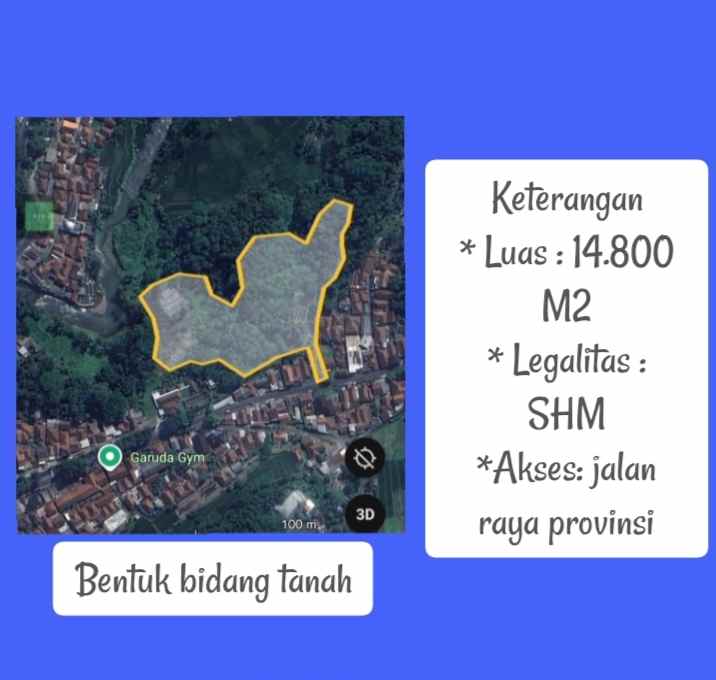 lahan kebun produktif strategis kolam ikan subang