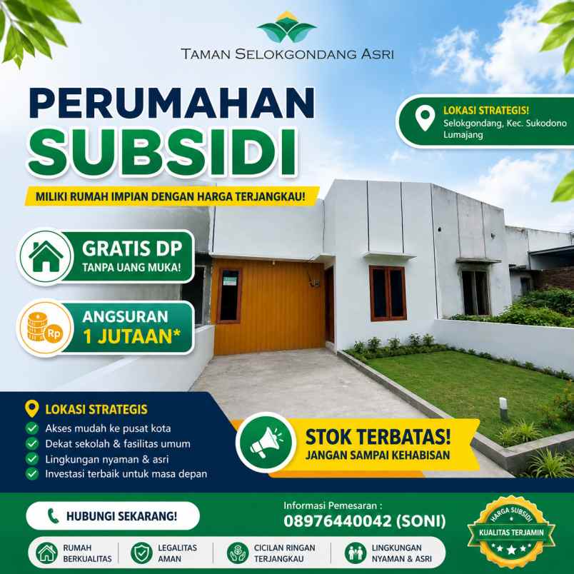 perumahan subsidi kota lumajang