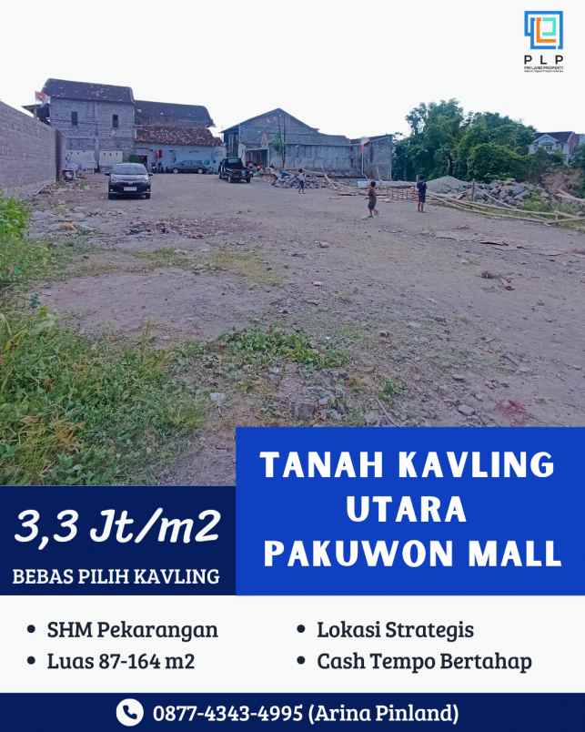promo tanah kavling utara pakuwon mall rs jih