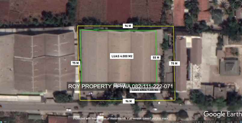 ruko gudang kantor jl raya karawaci legok