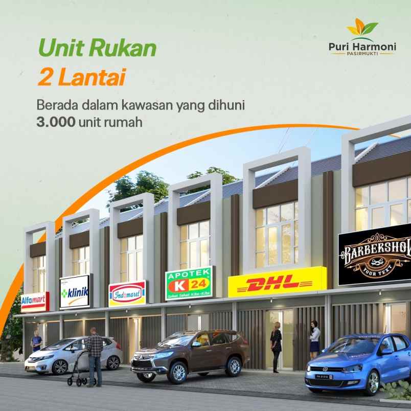 ruko gudang kantor puri harmoni pasirmukti