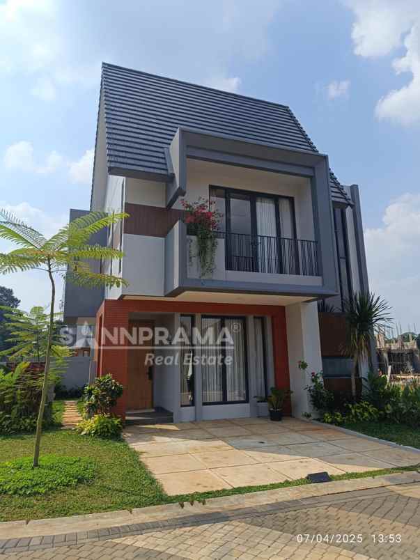 rumah 2 lantai dalam cluster elegant di parung bagor