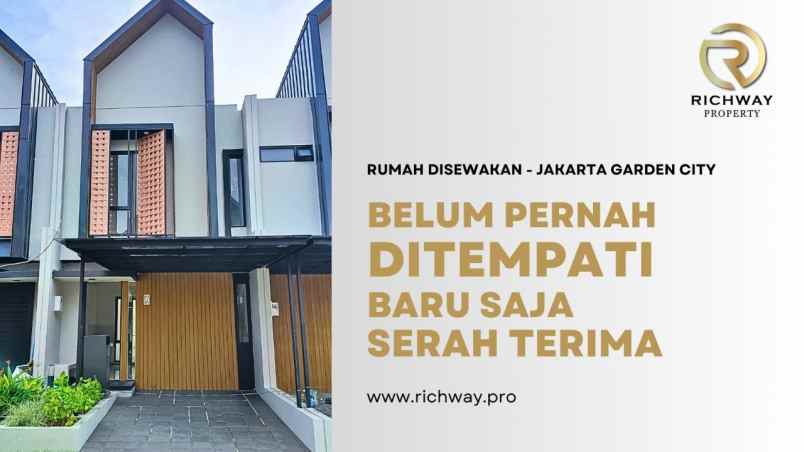 rumah disewakan jakarta garden city cluster mahakam