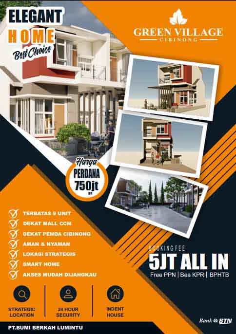 rumah green village cibinong jl
