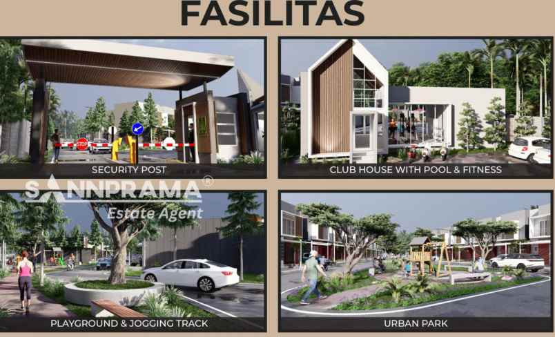 rumah modern dalam perumahan di jl ry parung rn pine