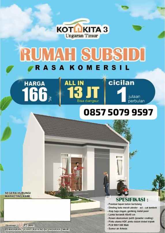 rumah subsidi kota kita ungaran timur