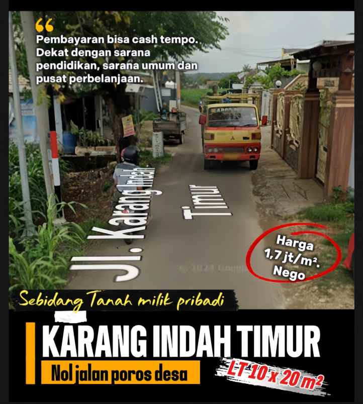 sebidang tanah kawasan perumahan