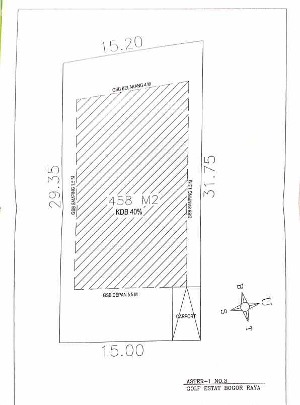 tanah jl danau bogor raya