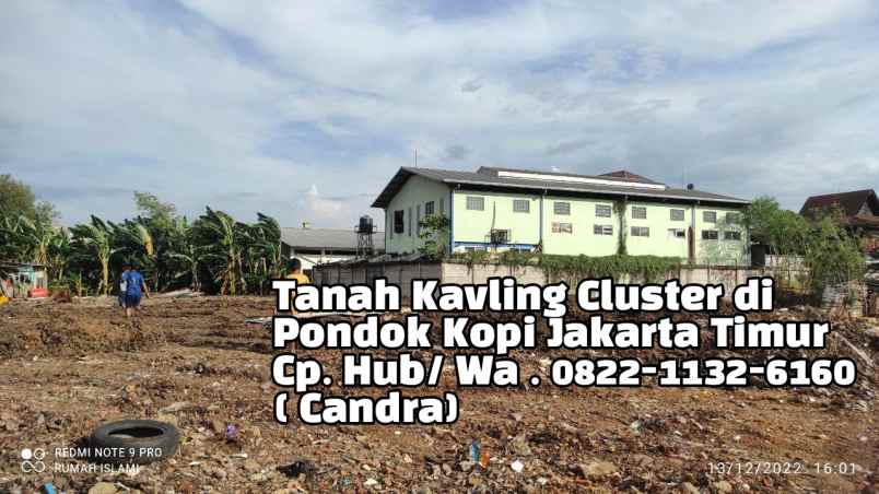 tanah kavling shm murah di pondok kopi jakarta timur