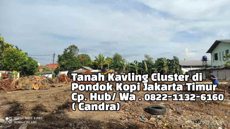 tanah kavling shm murah di pondok kopi jakarta timur
