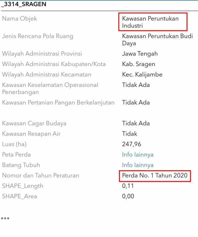 tanah kawasan industri sragen