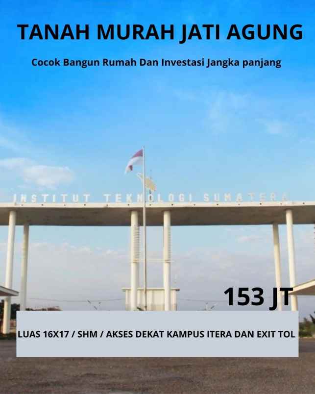 tanah murah jati agung indah
