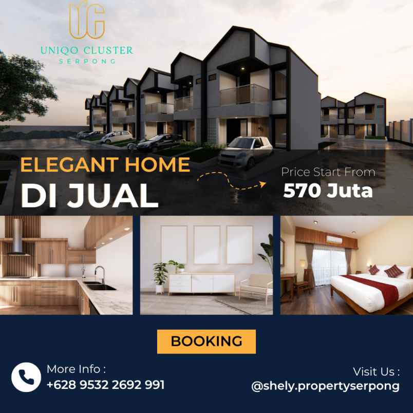 uniqo cluster serpong 570 juta 1 unit cluster