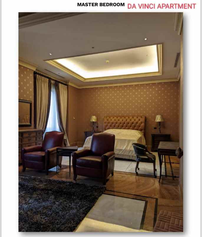apartement da vinci 4 br ukuran 382 m full furnished
