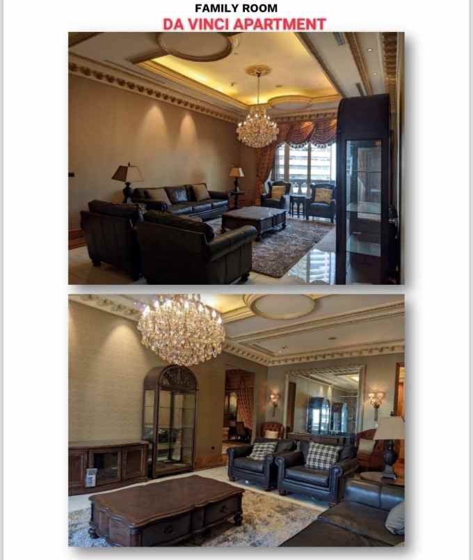 apartement da vinci 4 br ukuran 382 m full furnished