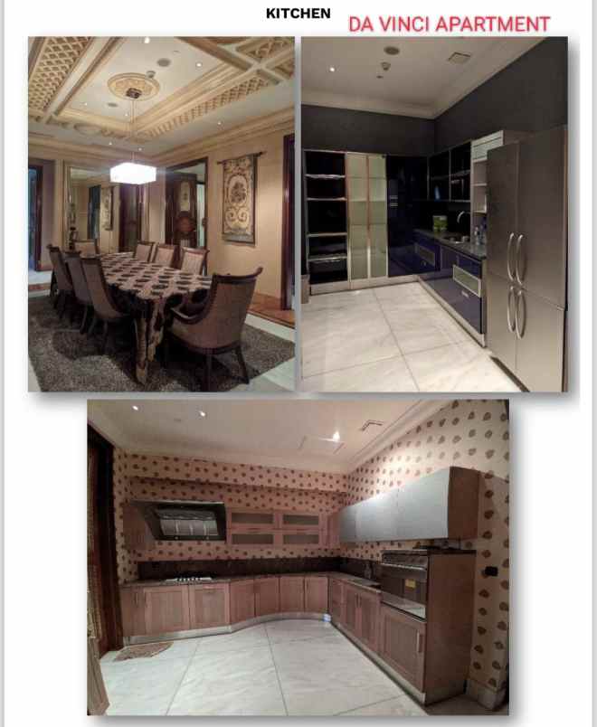 apartement da vinci 4 br ukuran 382 m full furnished