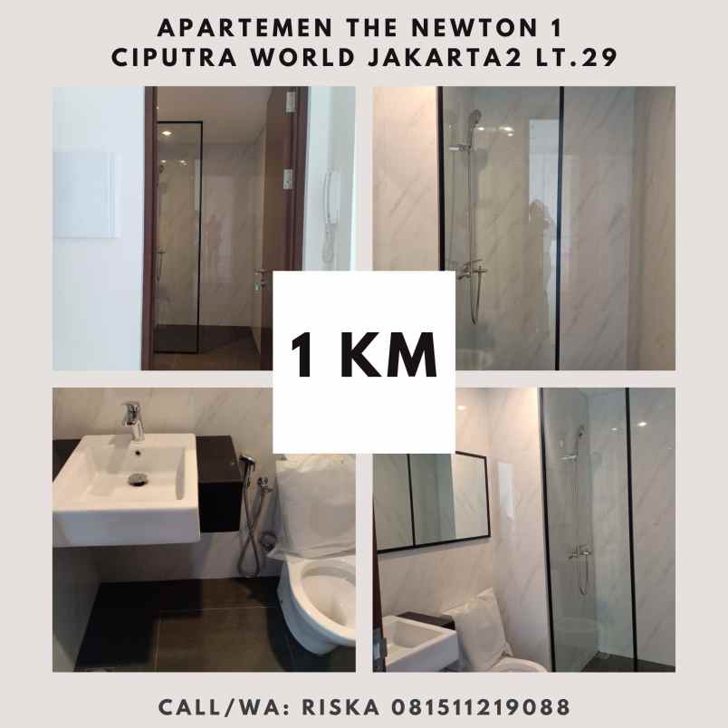 dijual apartemen the newton 1 ciputra world jakarta