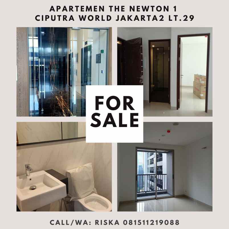 dijual apartemen the newton 1 ciputra world jakarta