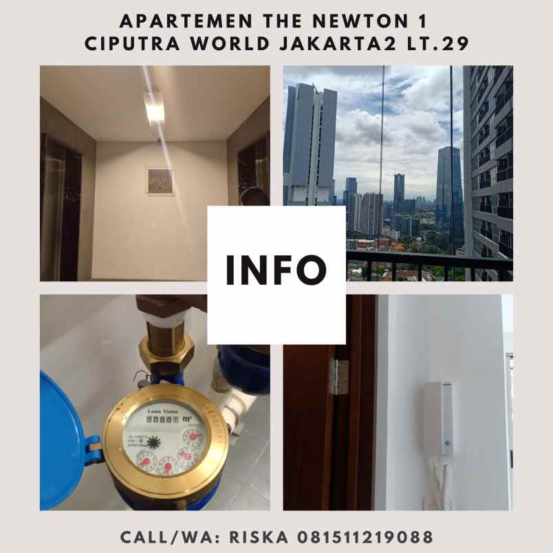 dijual apartemen the newton 1 ciputra world jakarta