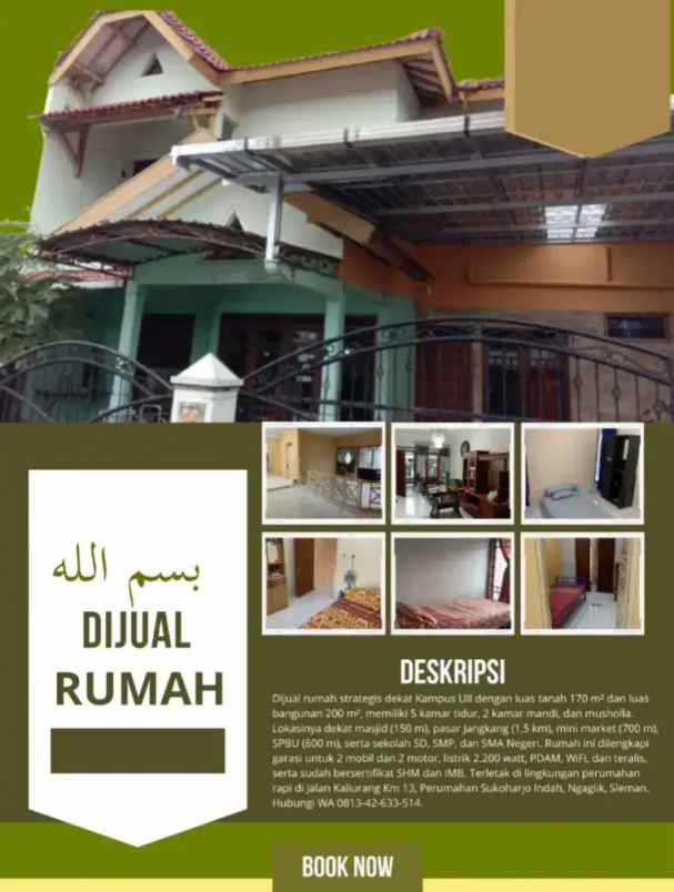 dijual cepat rumah sukoharjo indah ngaglik sleman