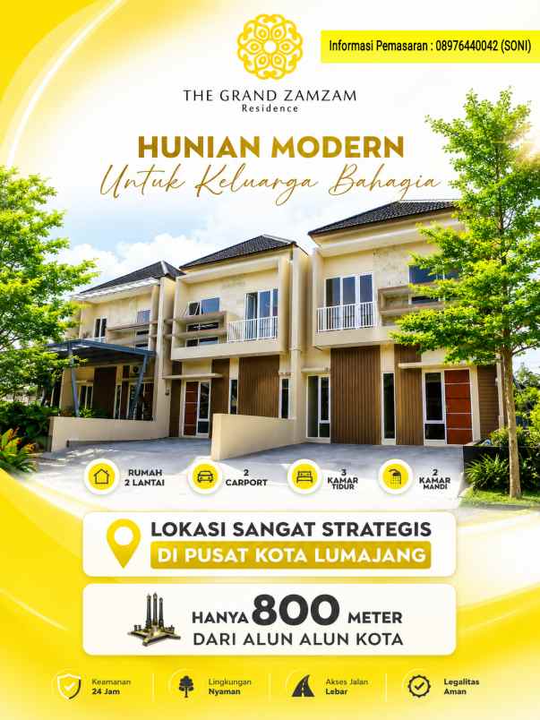 dijual rumah 2 lantai lumajang