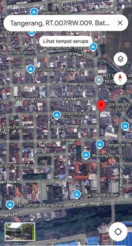 dijual rumah batu ceper indah tangerang 3kt