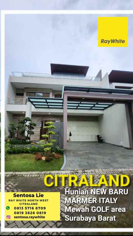 dijual rumah jalan bukit golf internasional