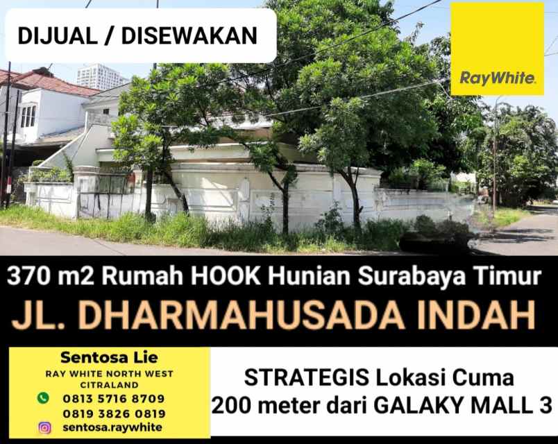 dijual rumah jalan dharmahusada indah