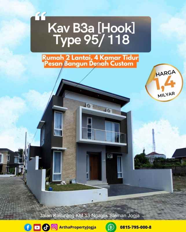 dijual rumah jalan kaliurang km 13