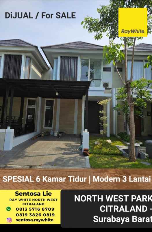 dijual rumah jalan north west park