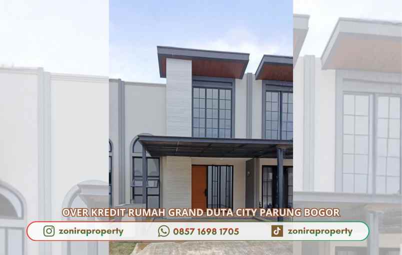 dijual rumah jalan raya bogor parung