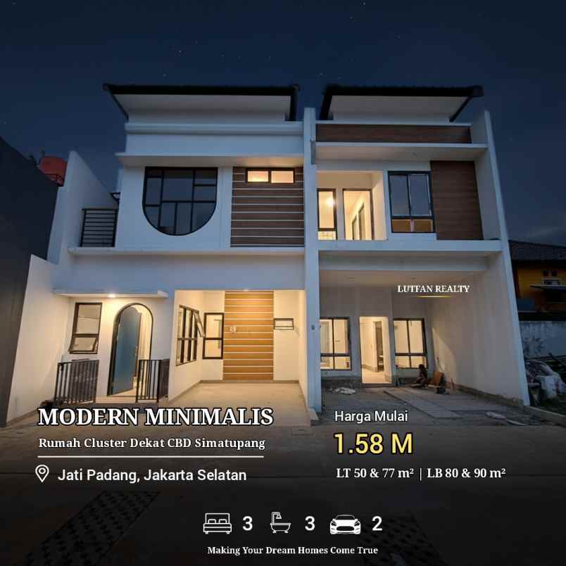 dijual rumah jati padang pasar minggu