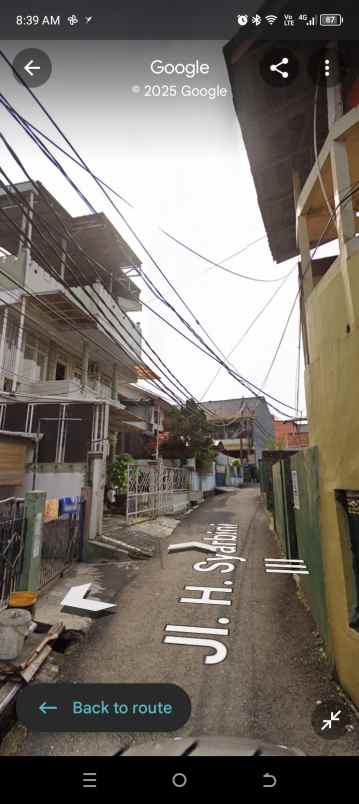 dijual rumah jln sarbini 3 no 27 rt015