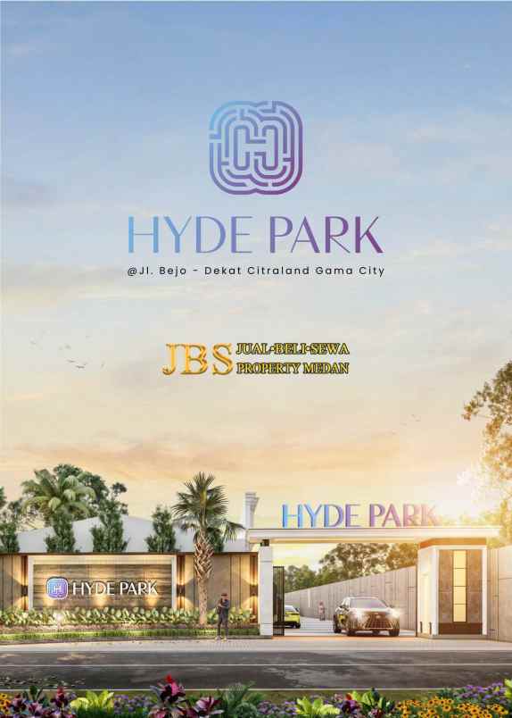 dijual rumah komplek hyde park jalan