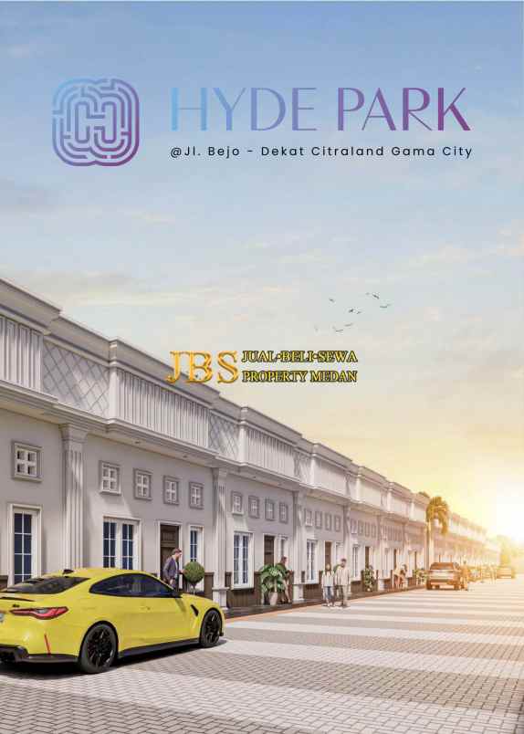 dijual rumah komplek hyde park jalan