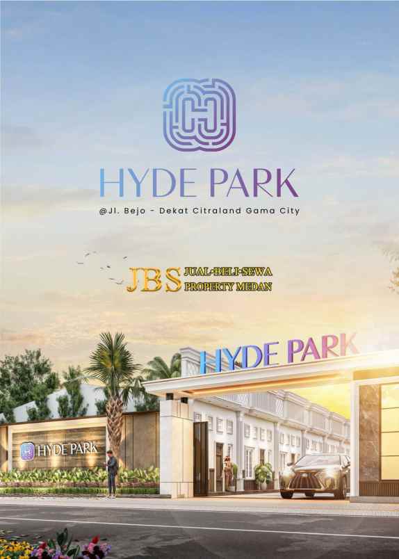 dijual rumah komplek hyde park jalan