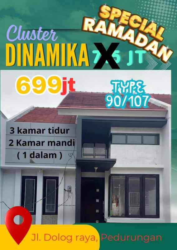 dijual rumah perumahan dolog