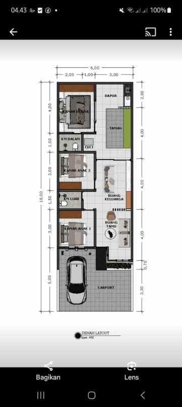 dijual rumah perumahan dolog
