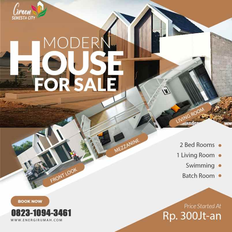 dijual rumah perumahan green semesta city