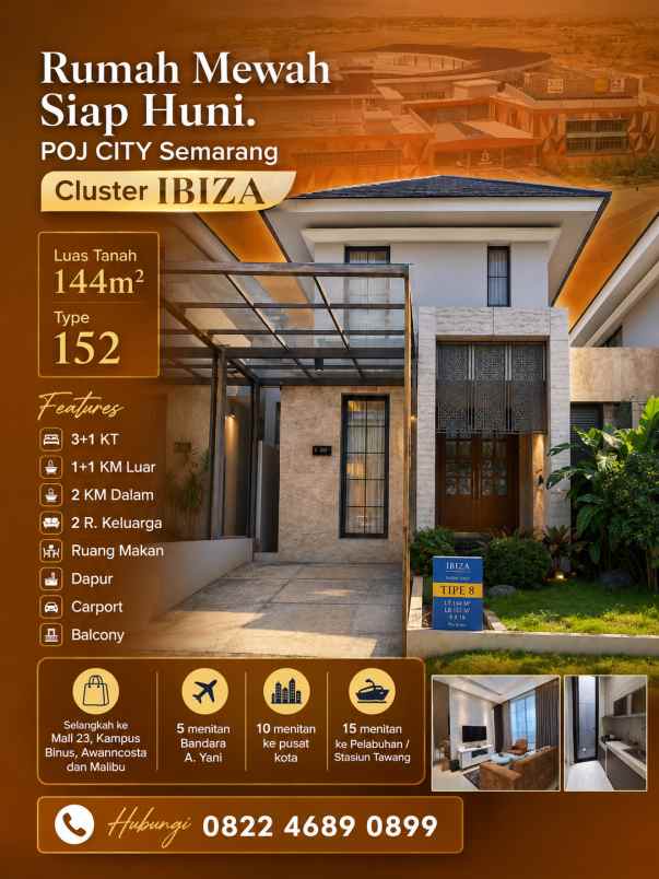 dijual rumah pojcity semarang barat