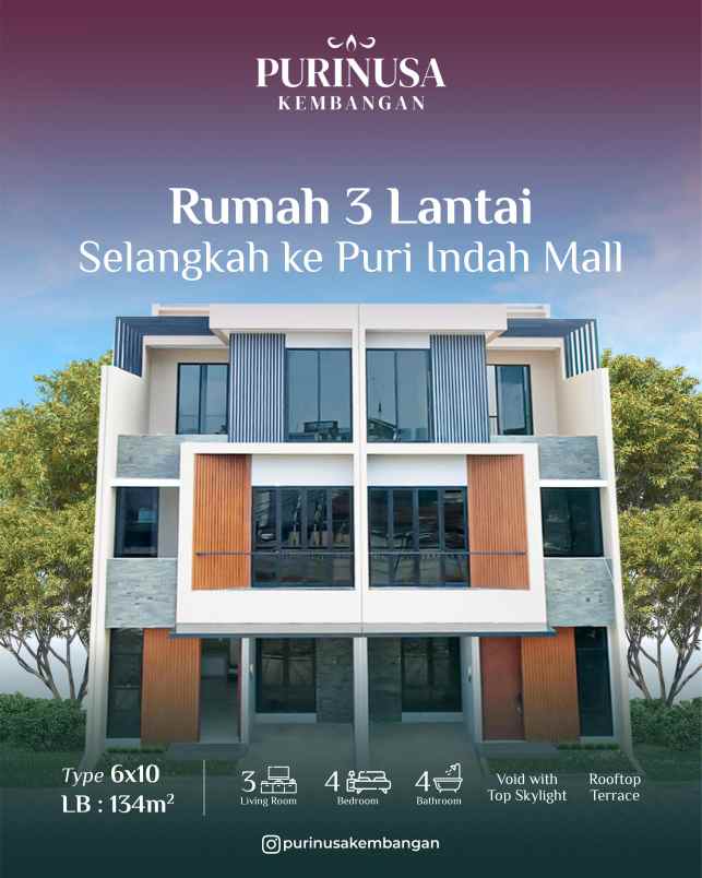 dijual rumah puri kembangan
