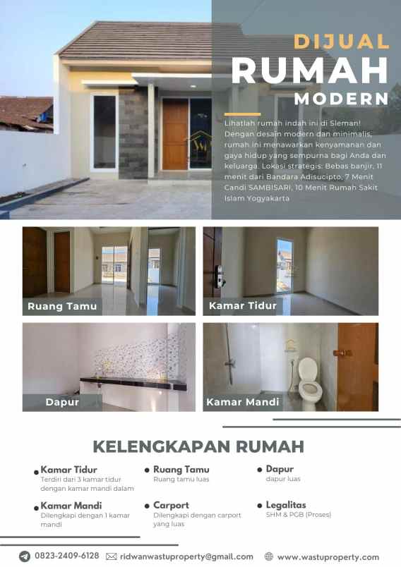 dijual rumah purwomartani kec kalasan