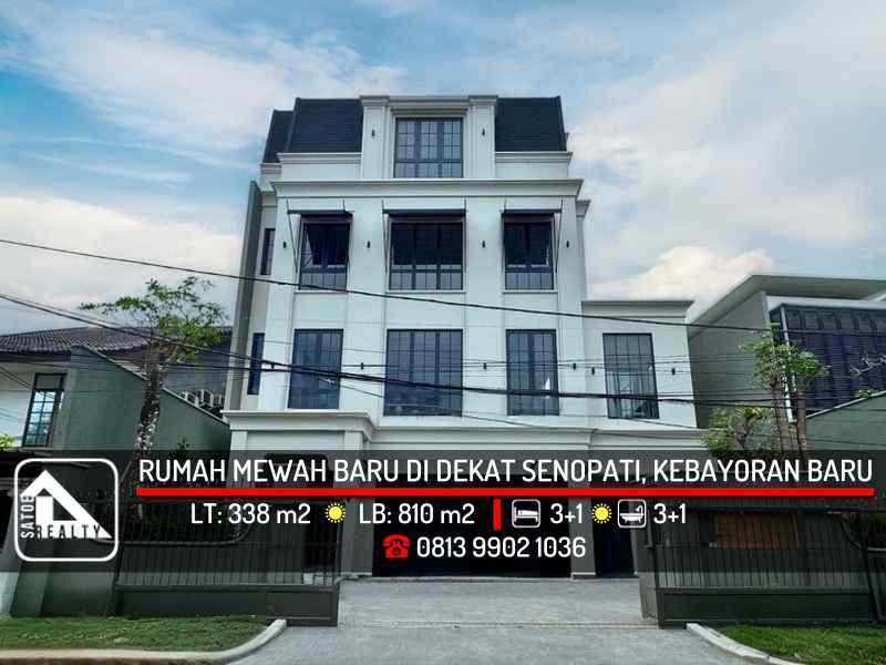 dijual rumah rawa barat kebayoran baru