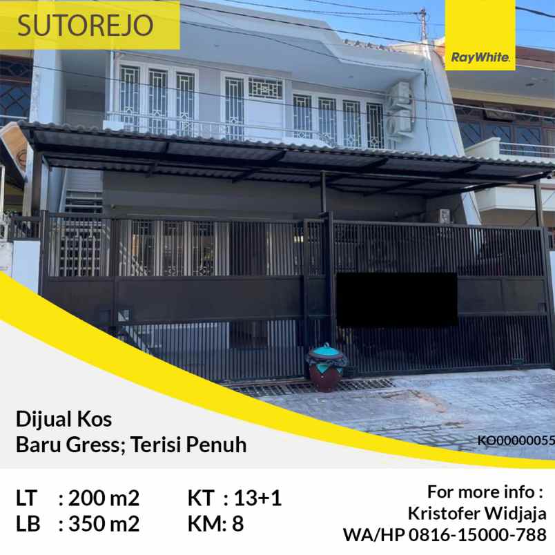 dijual rumah sutorejo utara mulyorejo